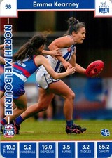 2023 North Melbourne Kangaroos AFLW TeamCoach Card - Emma Kearney