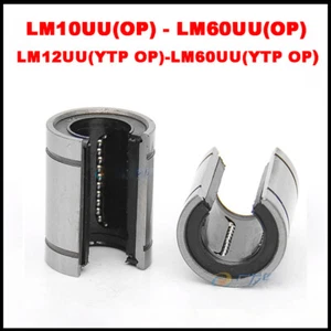 LM-UU 10~60mm Linear Bearing Bushing for Precision shafts 3D Printer CNC machine - Picture 1 of 9