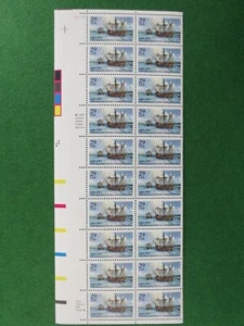 COLUMBUS' LANDUNG IN PUERTO RICO 29 ¢ Doc Sc# 2805 Block von 20 postfrisch xf - Bild 1 von 5