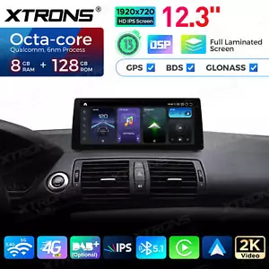12.3 Zoll Autoradio Touchscreen Qualcomm 680 Android 13 für BMW 1er E81 E82 E87 - Bild 1 von 12