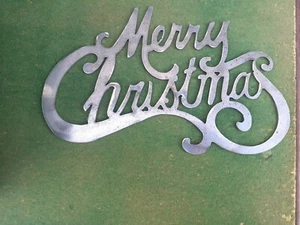 Merry Chritmad Steel Sign - Picture 1 of 1