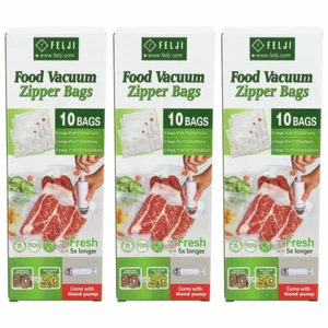 30er-Pack Lebensmittel Vakuum Versiegelung Beutel mit Handpumpe BPA-frei passt Foodsaver Sous Vide - Bild 1 von 6