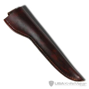Finished Sheath Style #1 -Brown Leather - for fillet knives with up to 8” blades - Picture 1 of 1