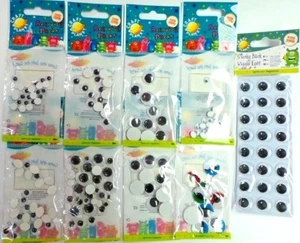 Docrafts Craft Planet Wiggle Googly Eyes Round Oval Adhesive & Non Adhesive - Bild 1 von 5