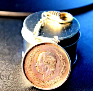 Moneda de plata mexicana de cinco pesos 1952. 720 Coleccionistas Llavero, Llavero Plata - Imagen 1 de 12