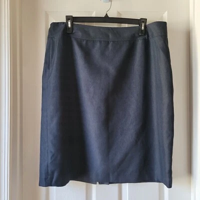 Le Suit Women's Blue Gray Skirt Elastic Waist Plus Sz 20W - Image 1 of 4
