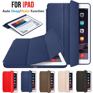 Leather Flip Cover Stand Case For iPad Pro 12.9" 11" 10.2" Air 4 10.9" Mini 234 - Picture 1 of 45