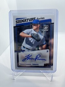 THOMAS PANNONE 2020 Donruss Optic Signature Series AUTO Blue Jays Angels Indians