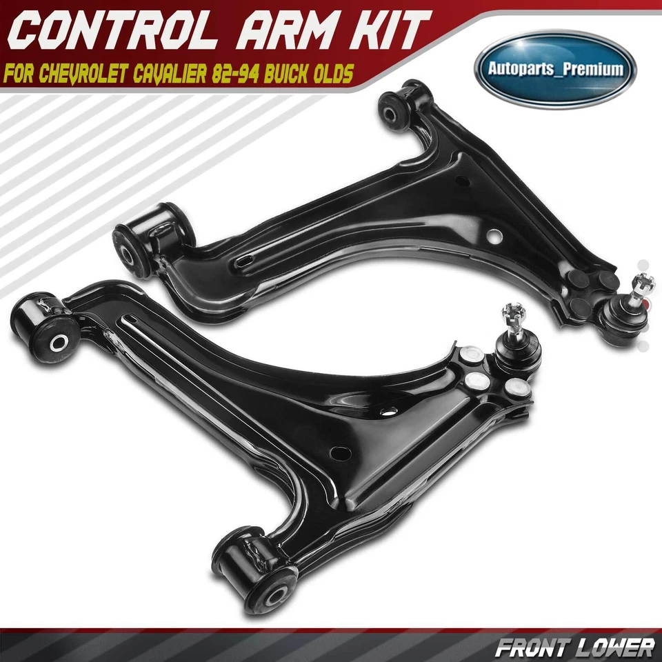 2x Front Lower Control Arm w/ Ball Joint for Chevrolet Cavalier 82-94 Buick Olds - Image 1 of 4