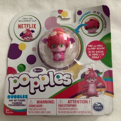 Figura transformadora emergente Saban Popples “Bubbles” de Spin Master - Netflix Foto 1 de 2