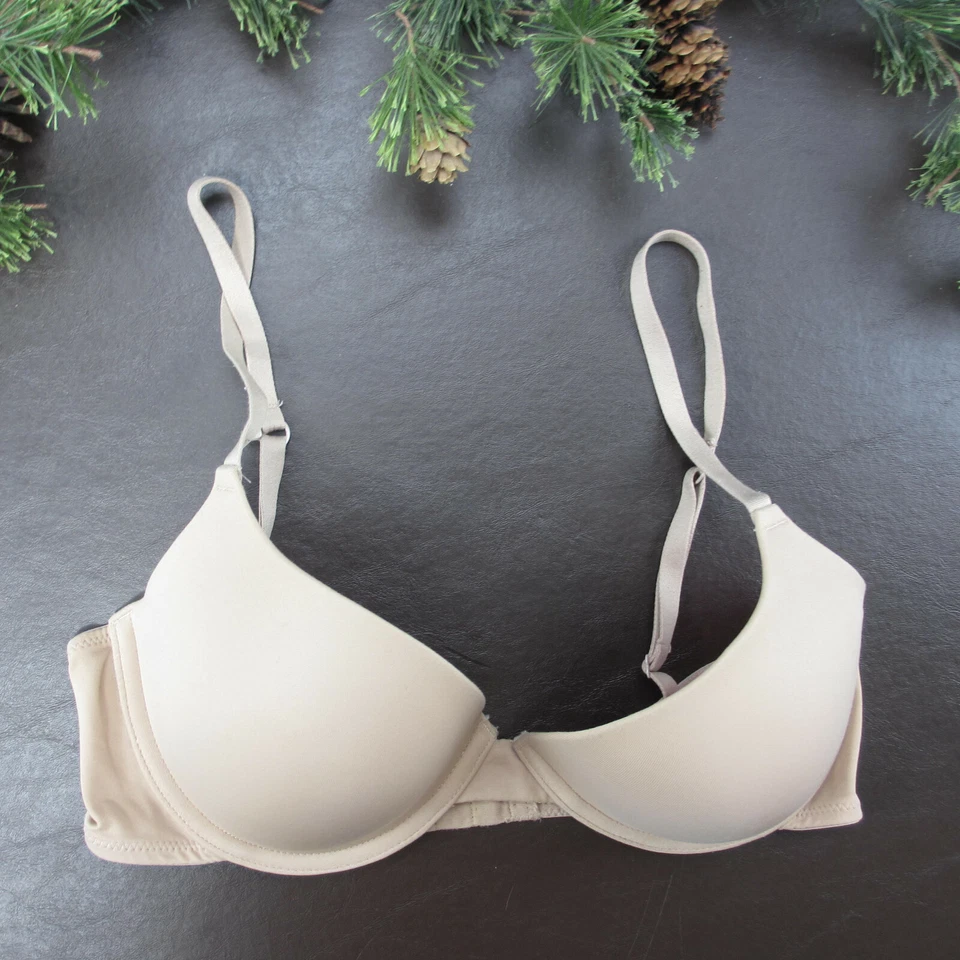 Sujetador Flirtitude Talla 36C Tostado Acolchado Inalámbrico Cierre Ajustable Espalda Foto 1 de 4
