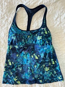Nike Women's Navy Blue Racerback Tank Tankini Swim Top Small S NWT New - Picture 1 of 3