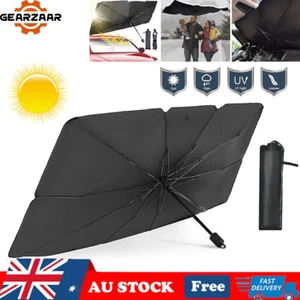 Car Windshield Sunshade Umbrella Front Window Visor Sun Shade Foldable Van Cover - Picture 1 of 15