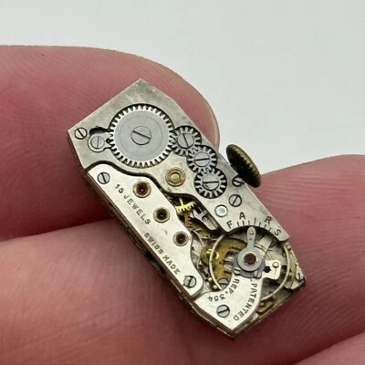 10.3mm Cyma Tavannes Ref 354 Manual Wind 15 Jewels Swiss Watch Movement PARTS - Image 1 of 4