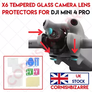 DJI MINI 4 PRO TEMPERED GLASS CAMERA LENS AND SENSOR PROTECTOR - 2 SETS OF 3 - Picture 1 of 5