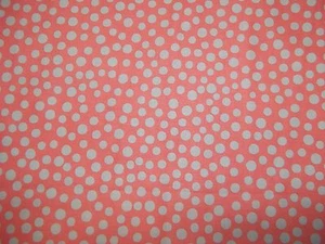 Handmade Cotton. crib sheet matching pillowcase/ Melon/GrayPolka Dots - Picture 1 of 2