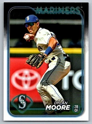 2024 Topps Dylan Moore Seattle Mariners #441 - Image 1 of 2