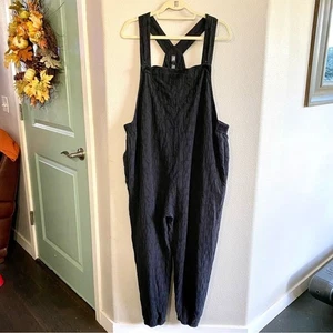 Smash + Tess x Hillary Duff Negro Tencel Lino Mameluco Talla Grande XXL - Imagen 1 de 7