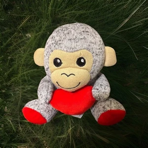 Animal Adventure Monkey With Heart Soft Plush Stuffed Animal - 6.5" - Picture 1 of 4