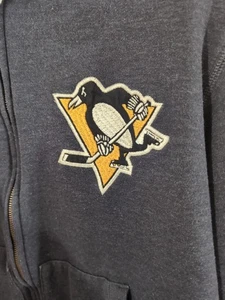 Sudadera con Capucha NHL Pittsburg Penguins CCM Oficial Vintage Ropa Para Hombre 2XL Gris - Imagen 1 de 23