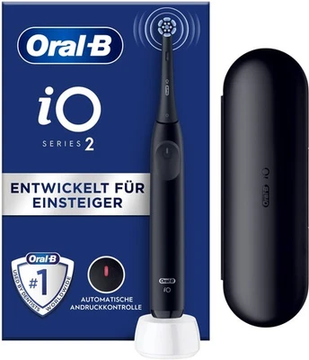 BRAUN Oral-B iO 2 elektrische Zahnbürste 3 Programme Reiseetui schwarz B-Ware - Bild 1 von 2