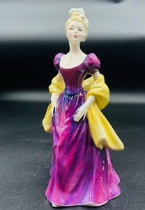 Royal Doulton HN2337 Loretta Figur 1965 - Dame mit gelbem Schal - Bild 1 von 10