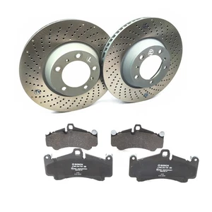 Brake Pad Set And Brake Discs Set Front For Porsche 997 911 350MM - Picture 1 of 10