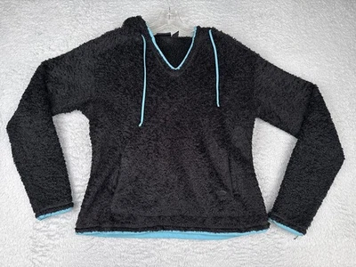 Mountain Hardwear Sweater Womens Medium Black Monkey Fur Polyester Fleece Hoodie - Image 1 of 4