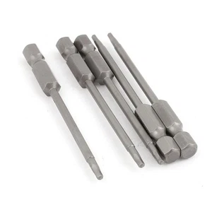 5pack 1/4" Hex Shank 2mm Hexagon Head Magnetic Screwdriver Bits 75mm - Picture 1 of 1
