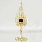 XXL Reliquary Reliquiar Monstrance Altar for CHURCH or Home Brass gothic 40cm