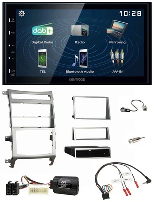 Kenwood 2DIN Bluetooth Lenkrad USB DAB Autoradio für Hyundai IX55 2009-2012 silb - Bild 1 von 4