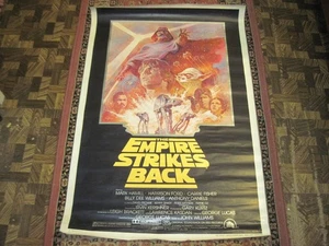 Star Wars l'impero colpisce ancora locandina film vintage 1980 - laminata 27" x41" - Foto 1 di 14