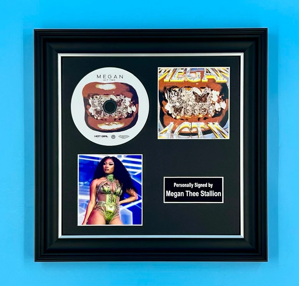Megan Thee Stallion SIGNED ACT II Luxury Autographed CD Photo Music Display &COA - Image 1 of 4
