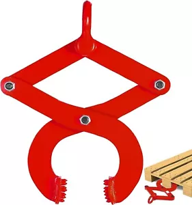Estrattore Pallet 2T Acciaio Forbice Singola Rosso Estrattore Pallet Morsetto Capacità 4409 LBS - Foto 1 di 8