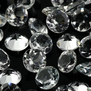 Paquete de 5 piezas de topacio blanco de 8 mm a 15 mm redondo corte facetado piedras preciosas naturales sueltas - Imagen 1 de 4