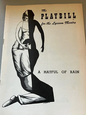 DE COLECCIÓN 1956 PLAYBILL SHELLEY WINTERS UN SOMBRERO LLENO DE LLUVIA BEN GAZZARA Foto 1 de 2