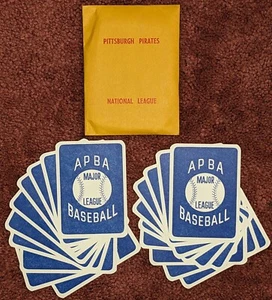 1985 APBA Pittsburgh Pirates MLB baseball card SET OF 20 true 1st ED1 - Picture 1 of 3