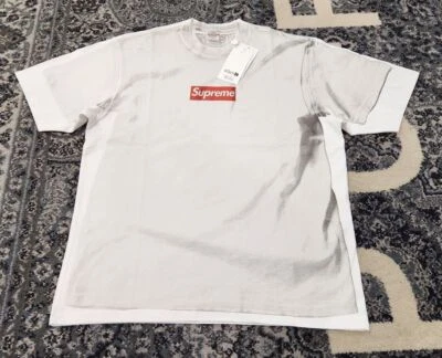 Supreme x MM6 Maison Margiela Box Logo Tee White (SS24KN49) Men's Size S,M,L,XL - Image 1 of 4