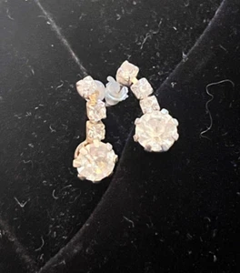 Kristall kleine Vintage Ohrhänger Post hübsche Mode elegant künstlerisch Schmuck - Bild 1 von 3