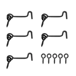Cabin Hook Eye Latch Swivel Window Gate Door Latch with Mounting ScrewsHook L... - Picture 1 of 7