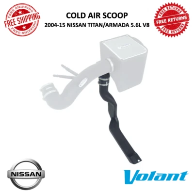 Volant Cold Air Scoop Plastic For 2004-2015 Nissan Armada & Titan 5.6L V8 32856 - Image 1 of 4