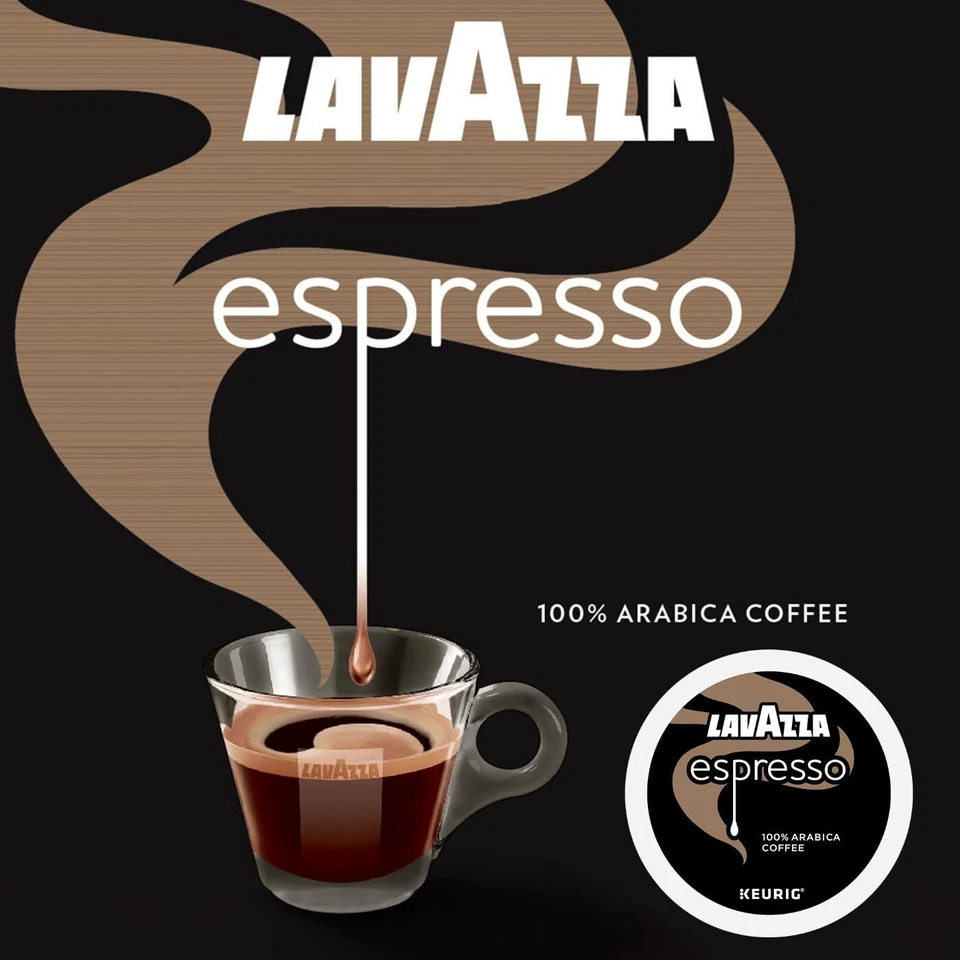 Lavazza Espresso Single-Serve Keurig K-Cup Pods Medium Roast Coffee 88-Count