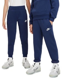 Big Kids Navy Blue Nike Sportswear Club Fleece Joggers Brand New - Picture 1 of 6