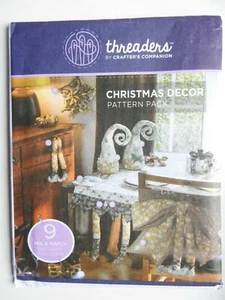 Threaders  Christmas Decor Pattern Pack table runners hat decorations etc  UNCUT - Picture 1 of 2