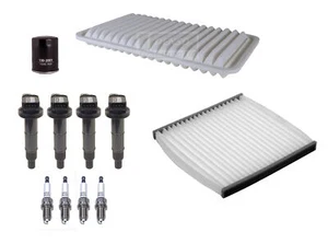 Denso 4 Ignition Coils & 4 Double Platinum Spark Plugs Tune Up Kit For Toyota L4 - Picture 1 of 1