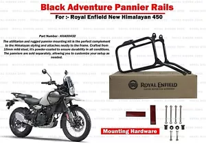 Royal Enfield "Black Adventure Pannier Rails for New Himalayan 450" - Picture 1 of 11