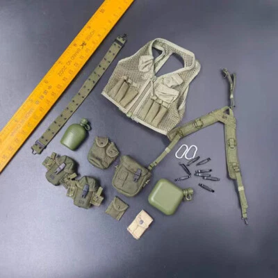 UD9026 1/6 Vest+ Mini Bags+Kettle+Belt Model for 12'' U.S Army Delta Force 1980