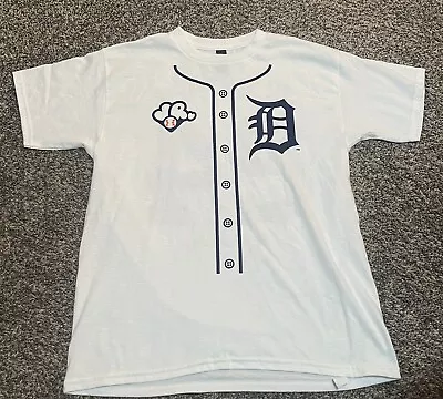 Detroit Tigers Jr Anthem Graphic T-Shirt White Youth Large Gildan - Image 1 of 3
