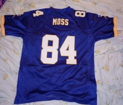 XL 50 Randy Moss Minnesota Vikings Purple NFL Jersey Brand New - Image 1 of 2