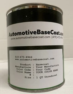CHEVROLET BASECOAT PAINT **UNREDUCED** PICK YOUR COLOR - 1 Quart - Picture 1 of 2